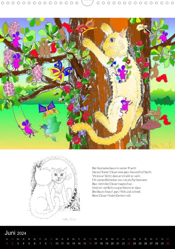 Kalender 2024 / A3 / 13-mal Katzenleben
