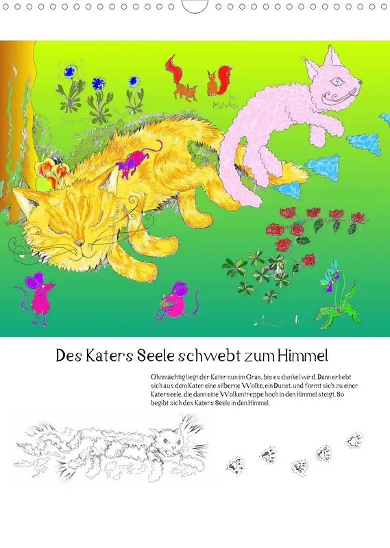 Posterbuch ohne Kalendarium/ A3 / Kater Leo Flederkater