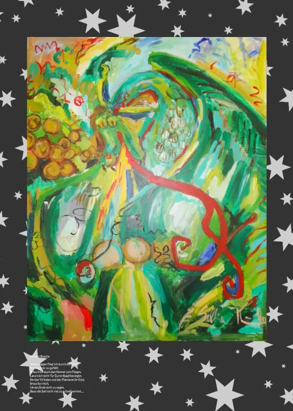 Posterbuch ohne Kalendarium / A4 / Eine Herde blauer Pferde
