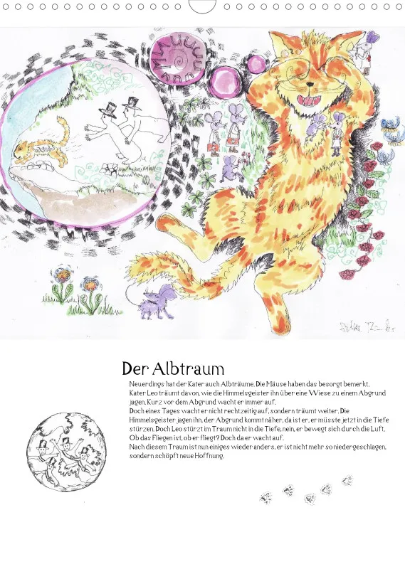 Posterbuch ohne Kalendarium / A3 / Kater Leo, der Flederkater