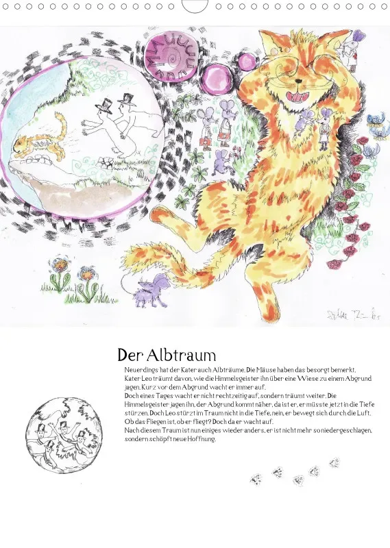 Posterbuch ohne Kalendarium / A3 / Kater Leo, der Flederkater