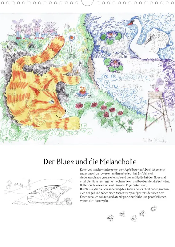 Posterbuch ohne Kalendarium / A3 / Kater Leo, der Flederkater