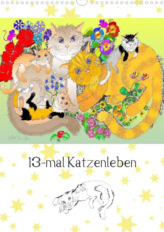 Kalender 2024 / A3 / 13-mal Katzenleben
