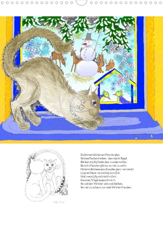 Posterbuch ohne Kalendarium / A3 / 13-mal Katzenleben