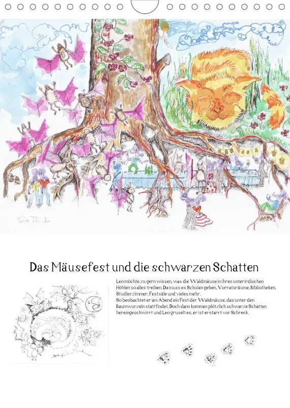 Posterbuch ohne Kalendarium / A4 / Kater Leo, der Flederkater