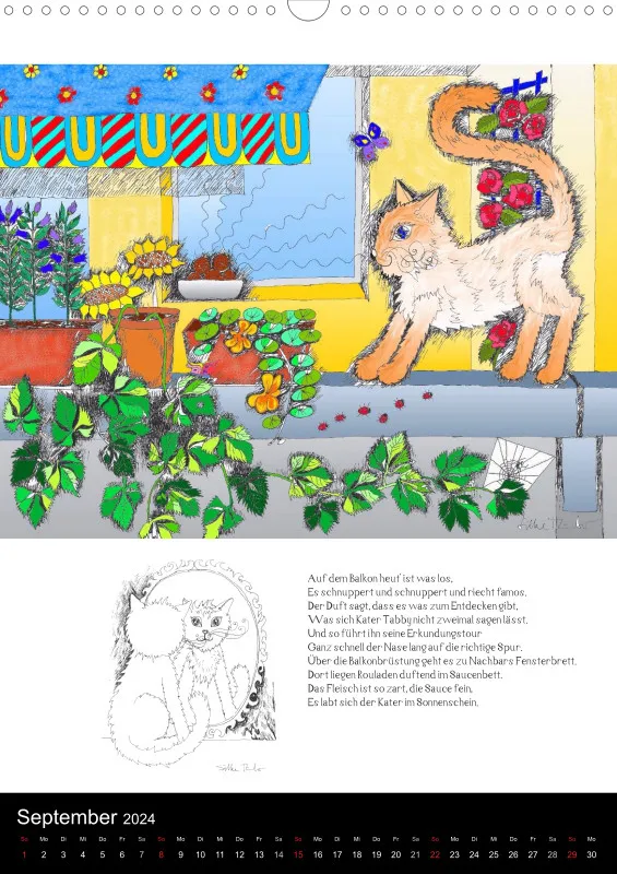 Kalender 2024 / A3 / 13-mal Katzenleben