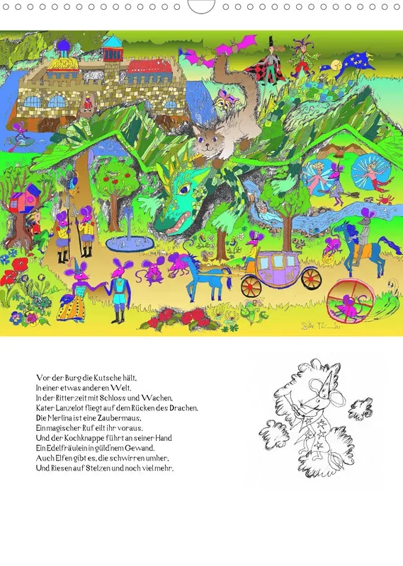 Posterbuch ohne Kalendarium / A3 / Ein phantastischer Katzenkalender: Magisches Katzenland