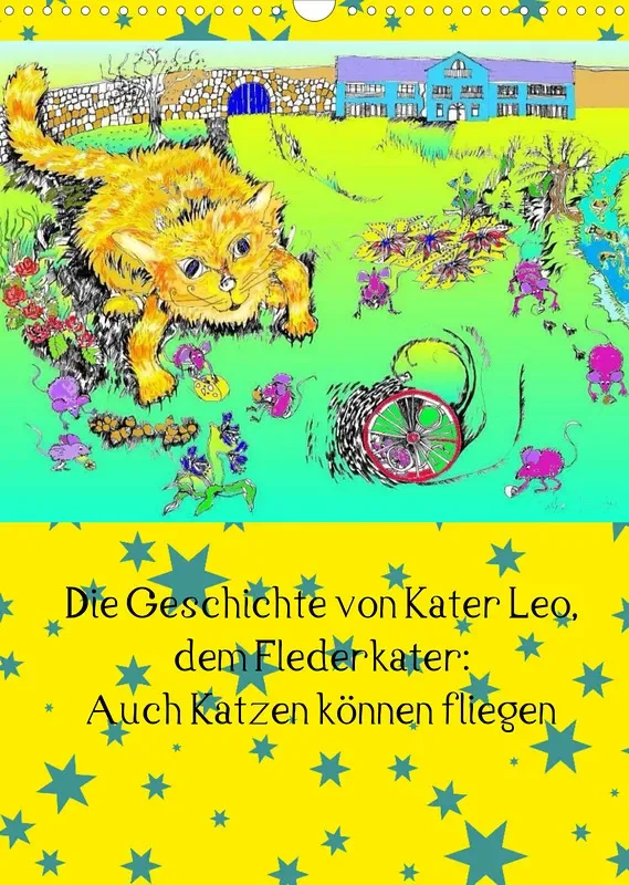 Posterbuch ohne Kalendarium/ A3 / Kater Leo Flederkater