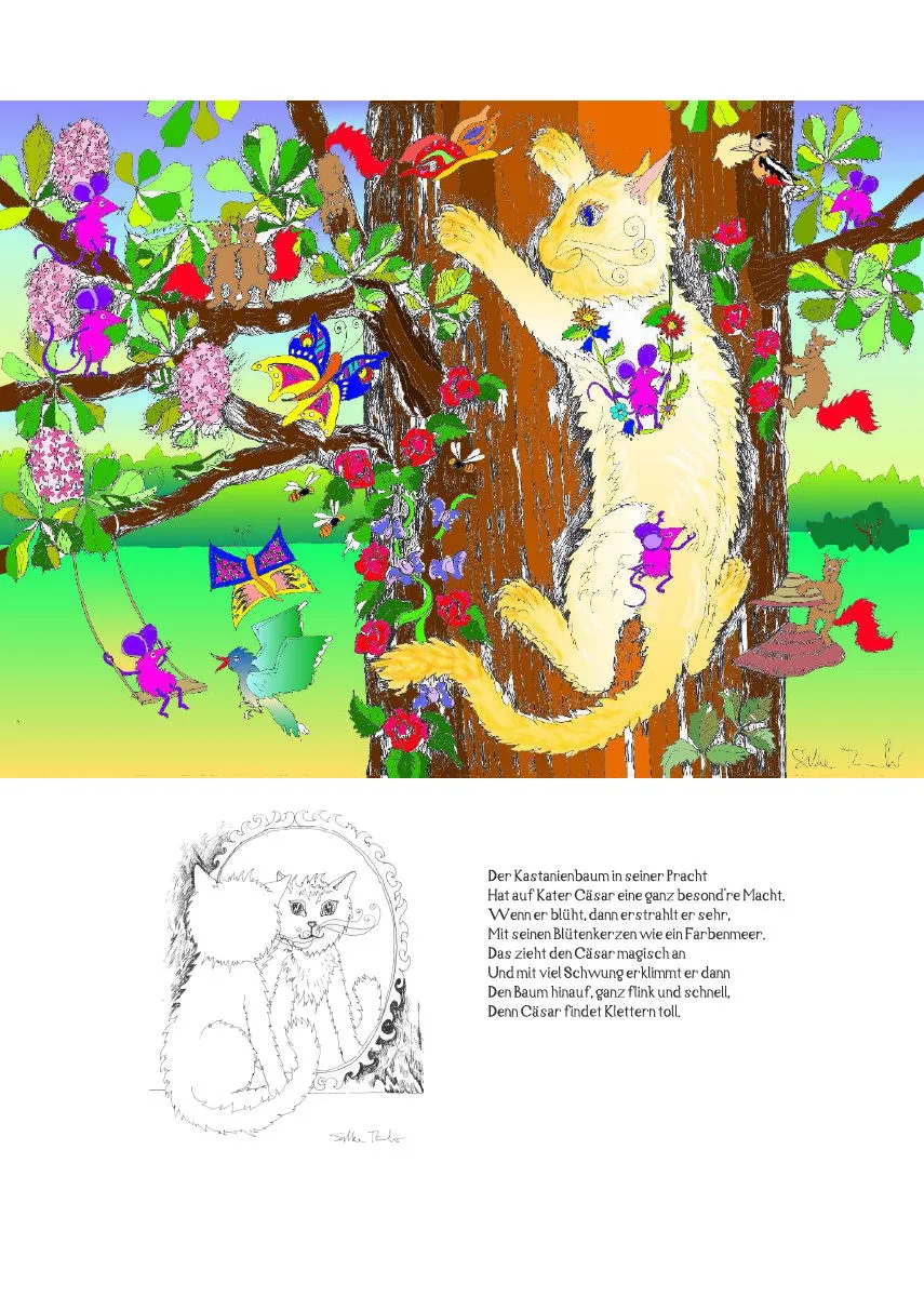 Posterbuch ohne Kalendarium/ A4 / 13-mal Katzenleben