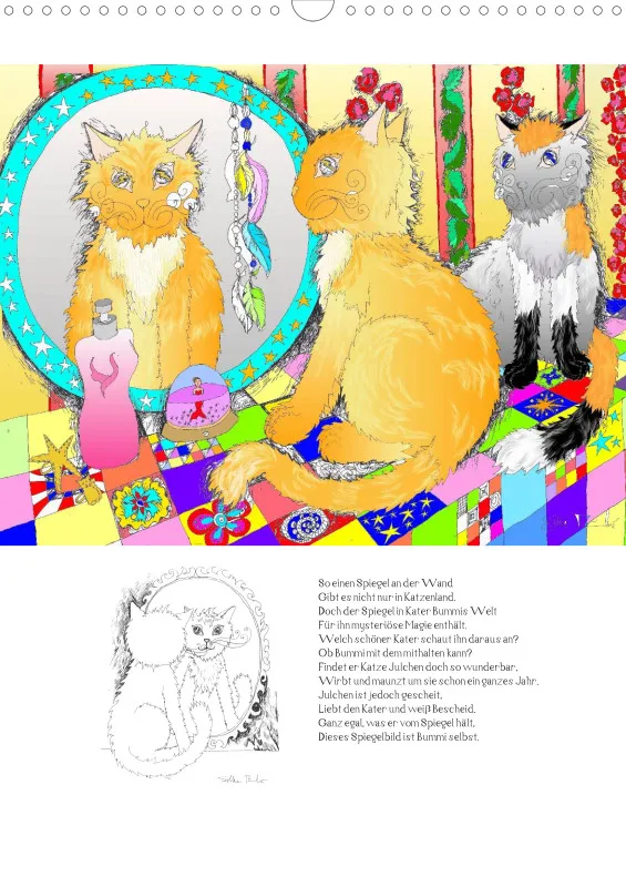 Posterbuch ohne Kalendarium / A3 / 13-mal Katzenleben