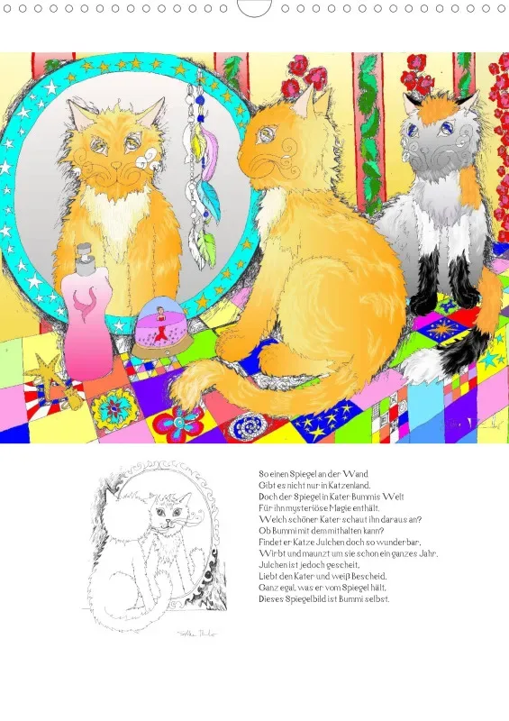 Posterbuch ohne Kalendarium / A3 / 13-mal Katzenleben