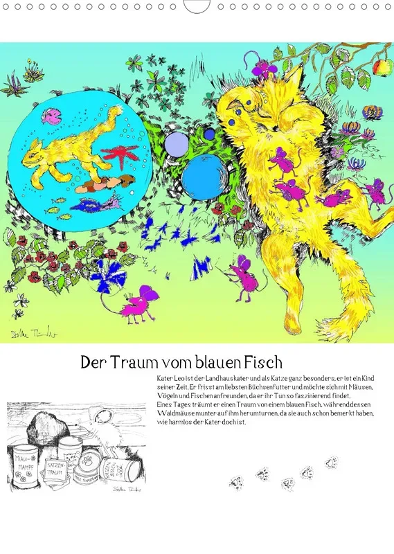 Posterbuch ohne Kalendarium/ A3 / Kater Leo Flederkater