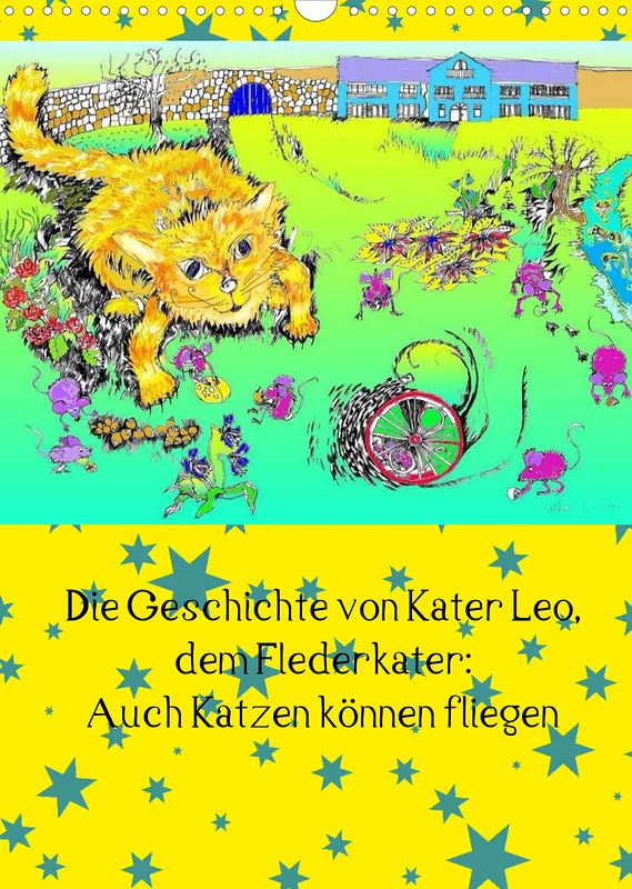 Posterbuch ohne Kalendarium/ A3 / Kater Leo Flederkater