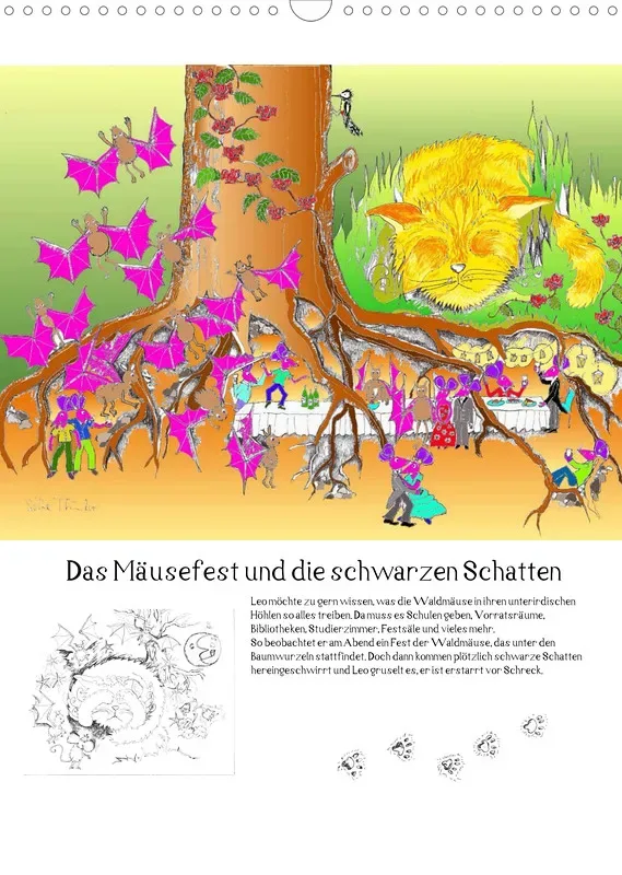 Posterbuch ohne Kalendarium/ A3 / Kater Leo Flederkater