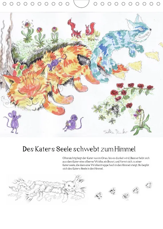 Posterbuch ohne Kalendarium / A4 / Kater Leo, der Flederkater