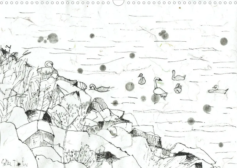 Insel Rügen in Grafiken / Posterbuch ohne Kalendarium