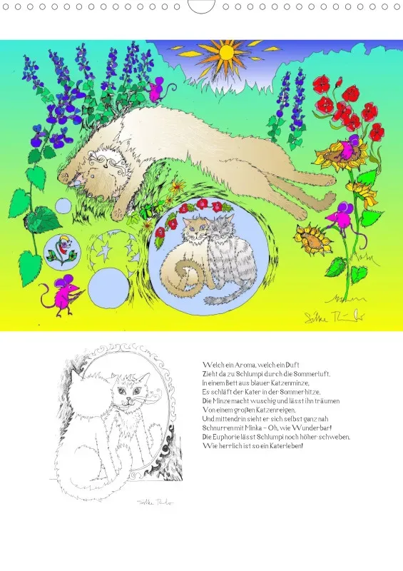 Posterbuch ohne Kalendarium / A3 / 13-mal Katzenleben