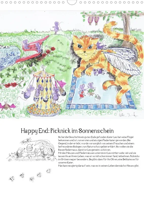 Posterbuch ohne Kalendarium / A3 / Kater Leo, der Flederkater