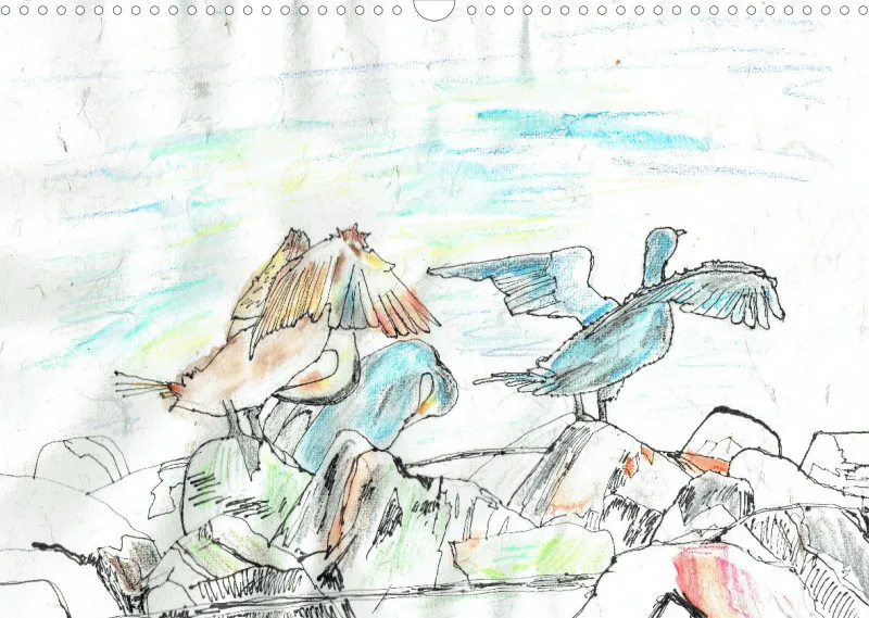 Insel Rügen in Grafiken / Posterbuch ohne Kalendarium