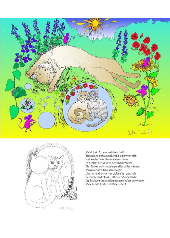 Posterbuch ohne Kalendarium/ A4 / 13-mal Katzenleben