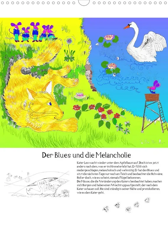 Posterbuch ohne Kalendarium/ A3 / Kater Leo Flederkater