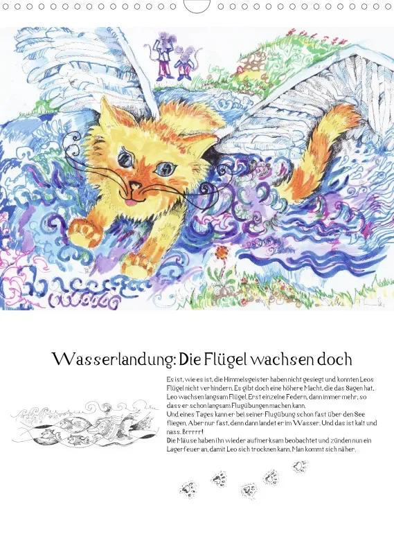 Posterbuch ohne Kalendarium / A3 / Kater Leo, der Flederkater