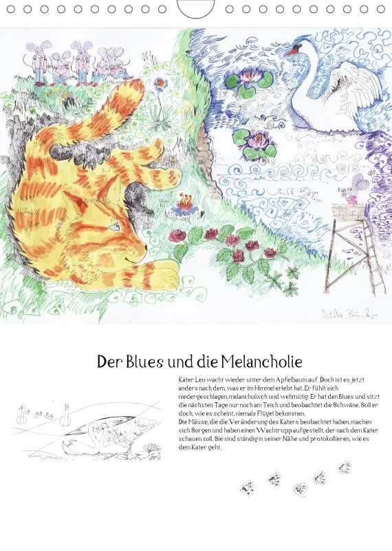 Posterbuch ohne Kalendarium / A4 / Kater Leo, der Flederkater