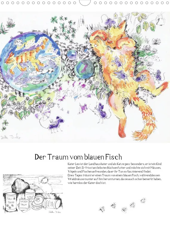 Posterbuch ohne Kalendarium / A3 / Kater Leo, der Flederkater