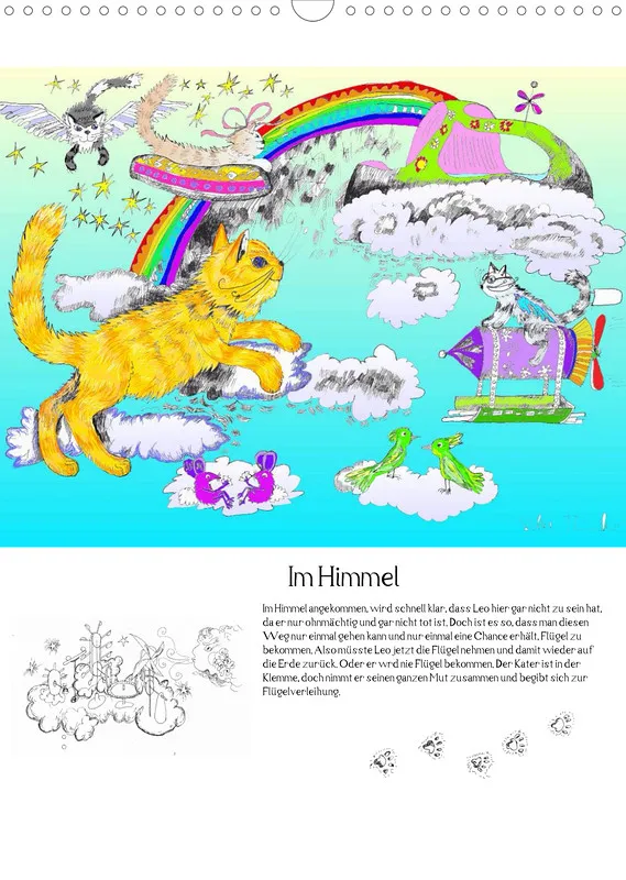 Posterbuch ohne Kalendarium/ A3 / Kater Leo Flederkater