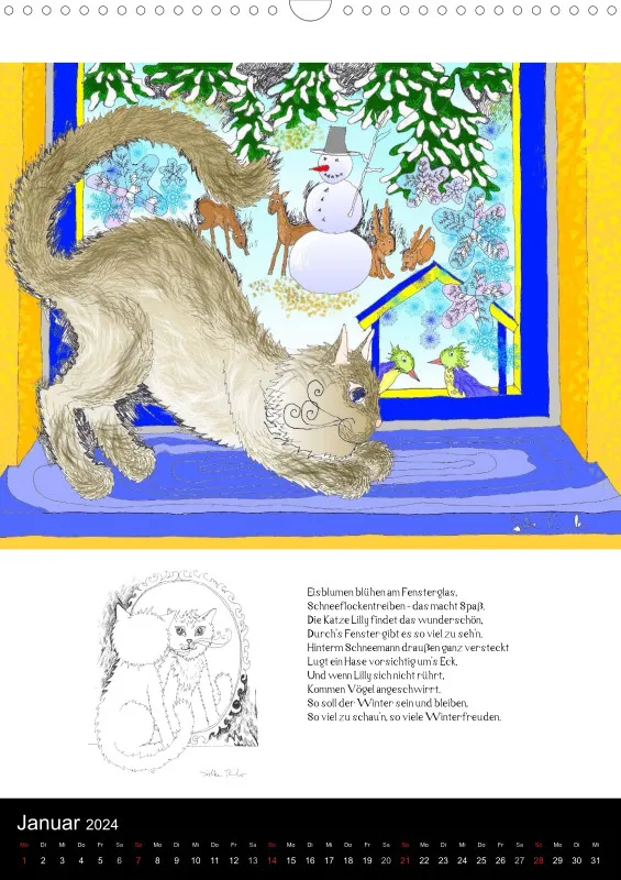 Kalender 2024 / A3 / 13-mal Katzenleben