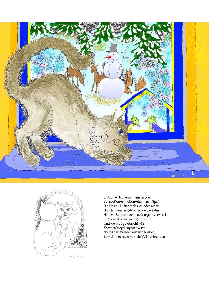 Posterbuch ohne Kalendarium/ A4 / 13-mal Katzenleben