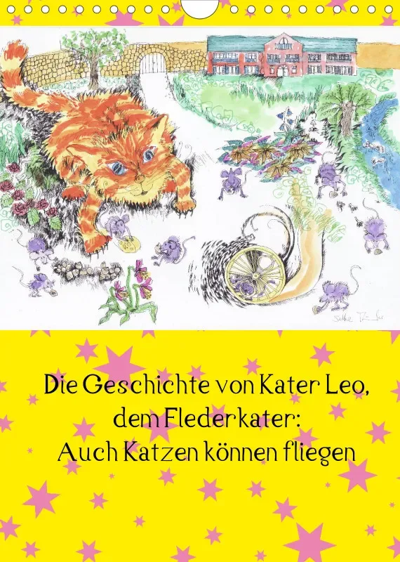 Posterbuch ohne Kalendarium / A4 / Kater Leo, der Flederkater