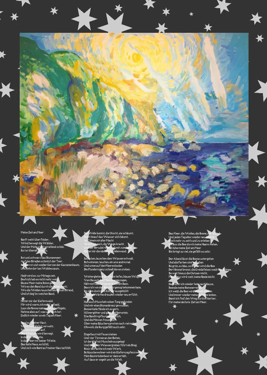 Posterbuch ohne Kalendarium / A3 / Eine Herde blauer Pferde