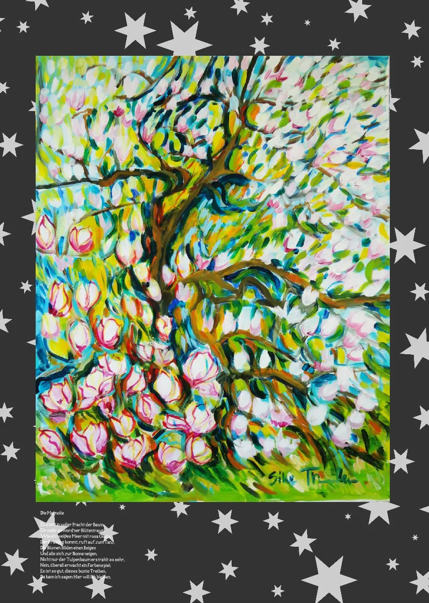 Posterbuch ohne Kalendarium / A3 / Eine Herde blauer Pferde