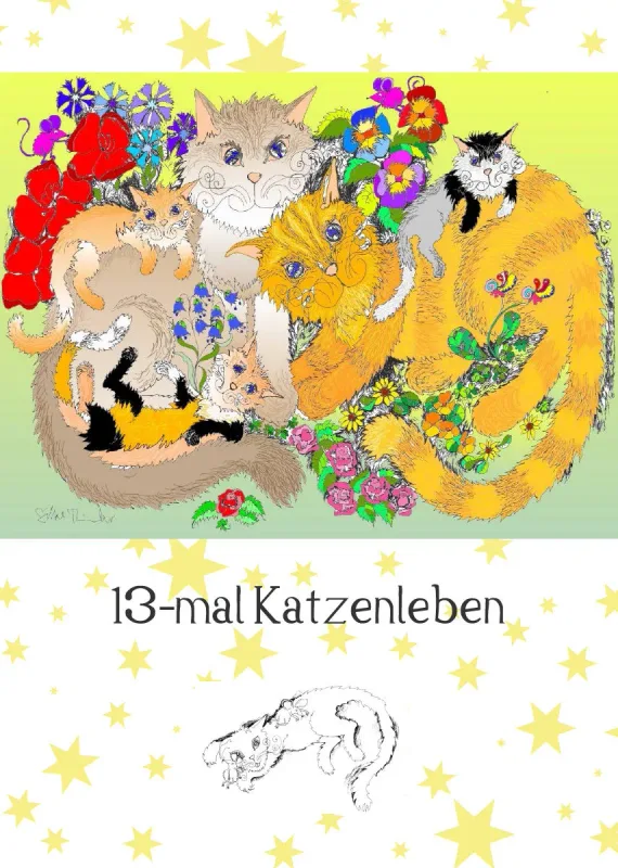 Posterbuch ohne Kalendarium/ A4 / 13-mal Katzenleben