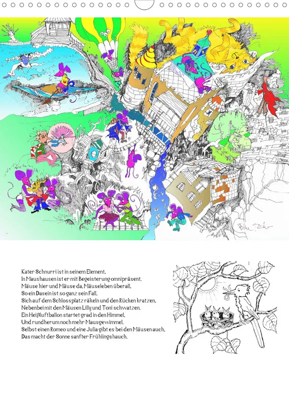 Posterbuch ohne Kalendarium / A3 / Ein phantastischer Katzenkalender: Magisches Katzenland