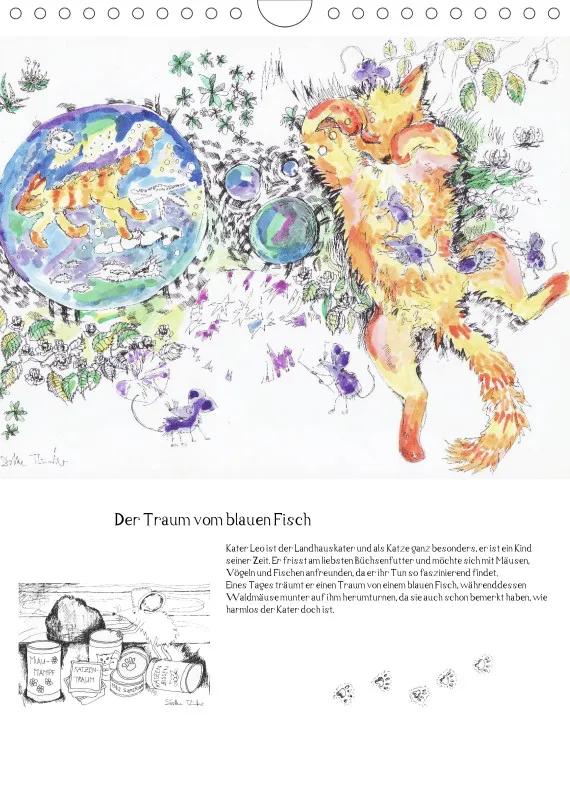 Posterbuch ohne Kalendarium / A4 / Kater Leo, der Flederkater