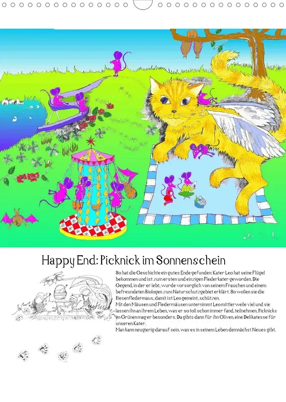 Posterbuch ohne Kalendarium/ A3 / Kater Leo Flederkater