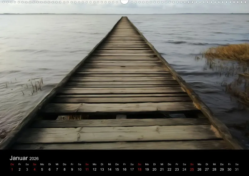 Dangast, Kunst am Jadebusen Kalender A2 (DE)