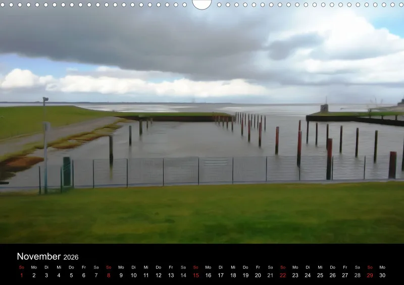 Dangast, Kunst am Jadebusen Kalender A3 (DE)