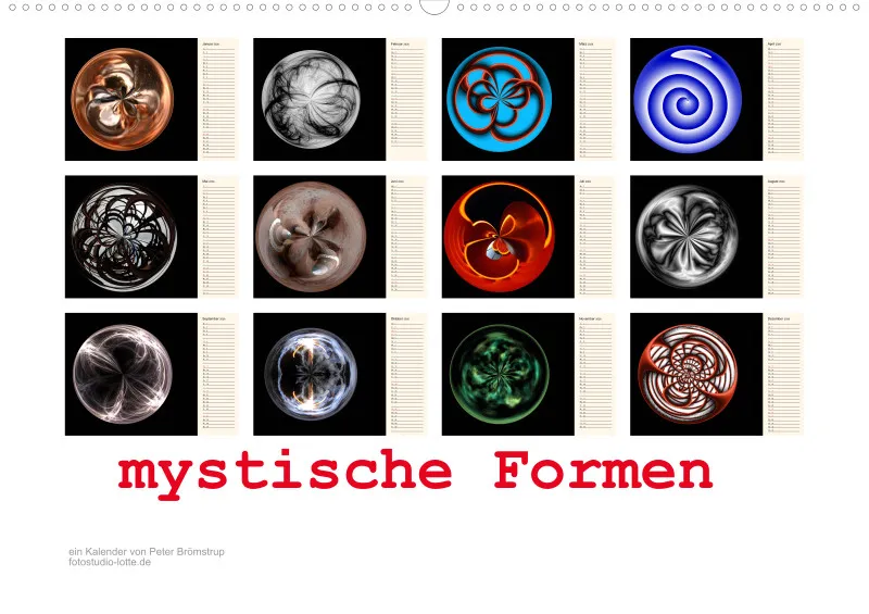 mystische Formen Familienplaner A2 (DE)2020
