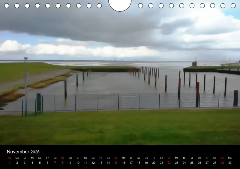 Dangast, Kunst am Jadebusen Kalender A5 (DE)