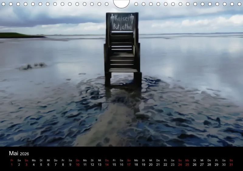 Dangast, Kunst am Jadebusen Kalender A4 (DE)