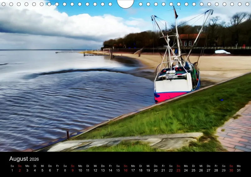 Dangast, Kunst am Jadebusen Kalender A4 (DE)
