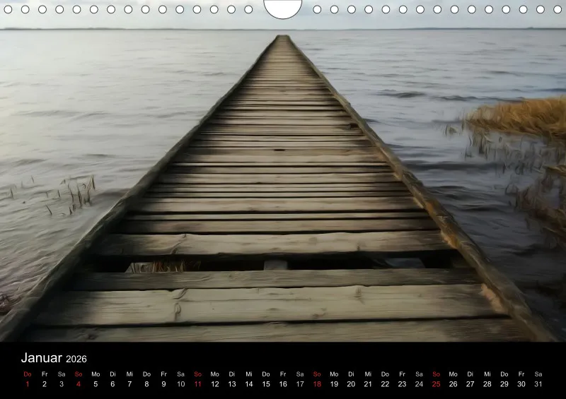 Dangast, Kunst am Jadebusen Kalender A4 (DE)