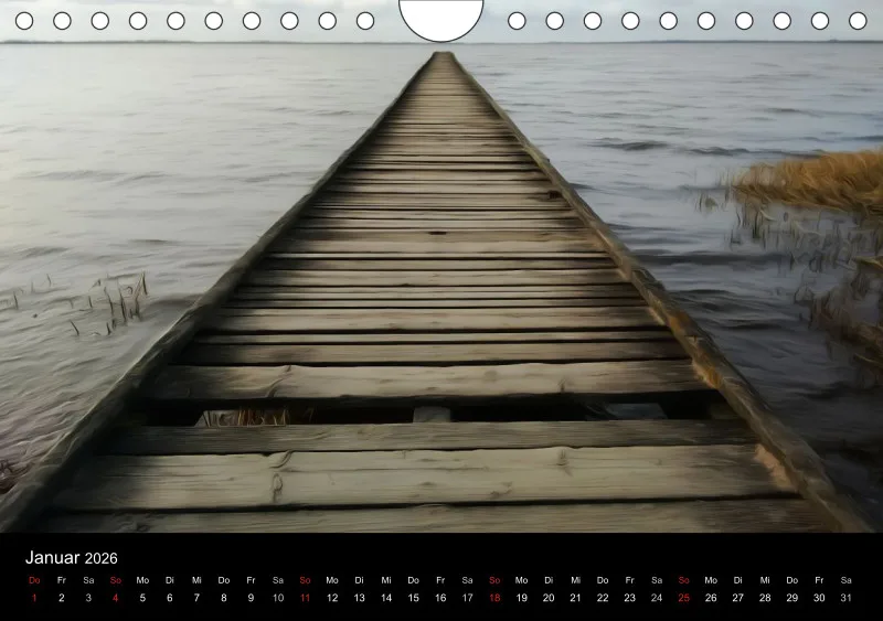 Dangast, Kunst am Jadebusen Kalender A5 (DE)