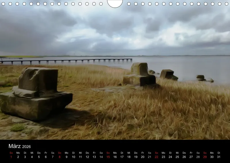 Dangast, Kunst am Jadebusen Kalender A4 (DE)