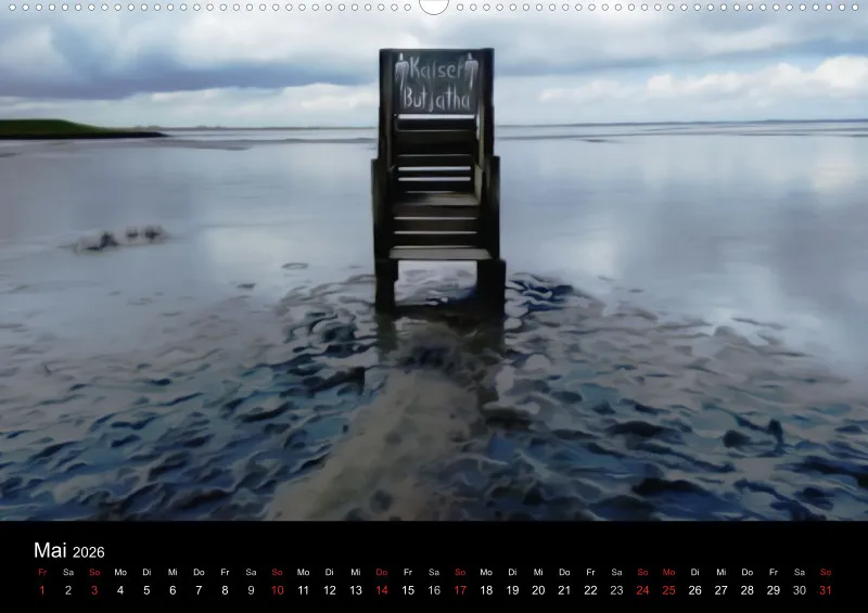 Dangast, Kunst am Jadebusen Kalender A2 (DE)