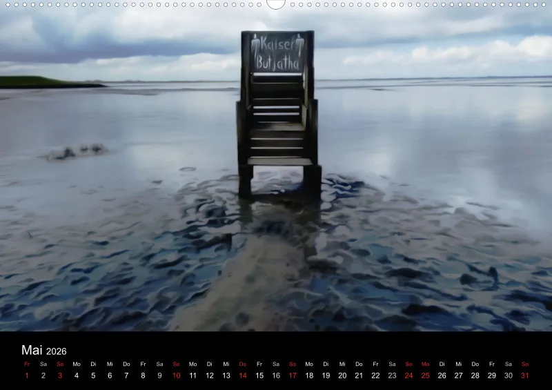 Dangast, Kunst am Jadebusen Kalender A2 (DE)