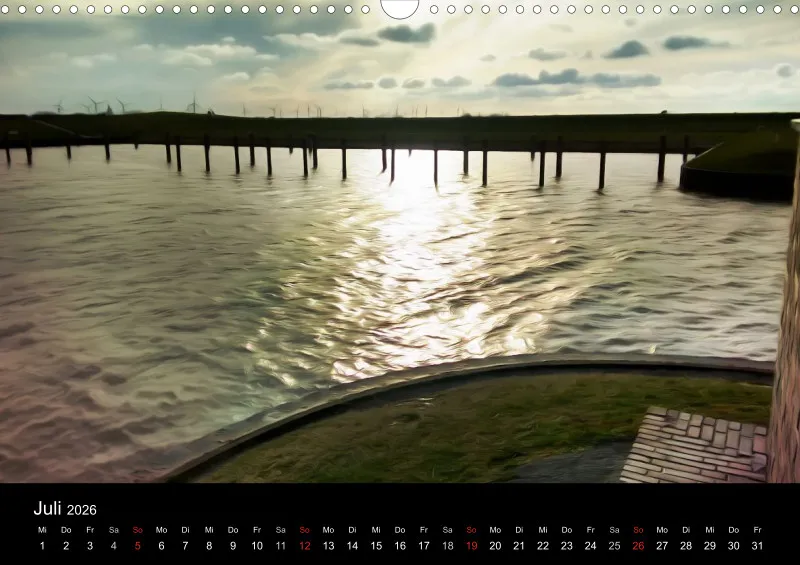 Dangast, Kunst am Jadebusen Kalender A3 (DE)